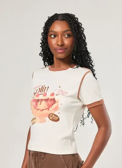 camiseta off-white sorvete - off-white