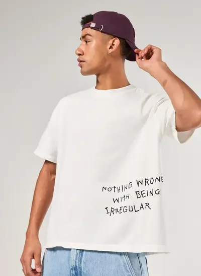 camiseta box malhão estampa deslocada