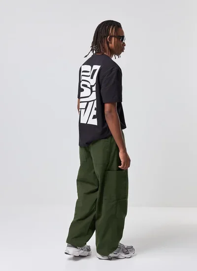 calça sarja parachute cargo - verde