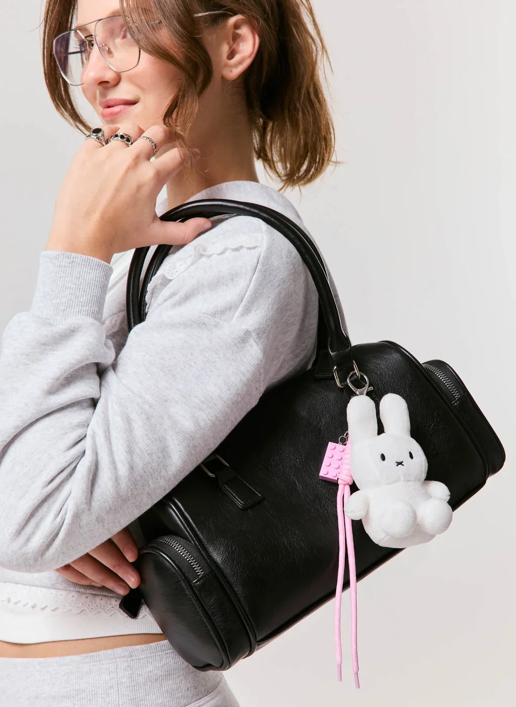chaveiro pelúcia miffy - off-white - unico