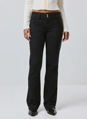 Calça Bootcut Sarja
