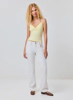 calça bootcut sarja