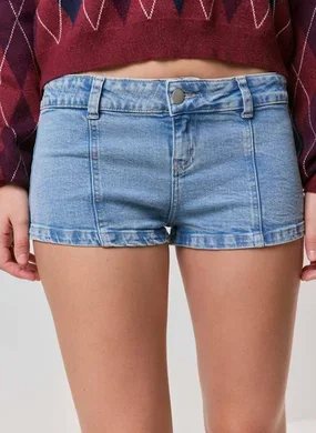 Short Jeans Cintura Baixa Micro