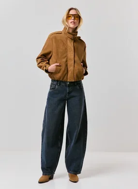 Calça Jeans Barrel Low Rise