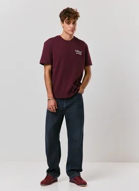 Calça Jeans Baggy Lavagem Escura