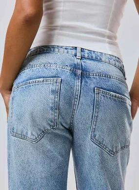 Calça Jeans Reta Estonada