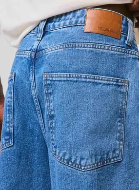 Bermuda Jeans Jorts Ampla