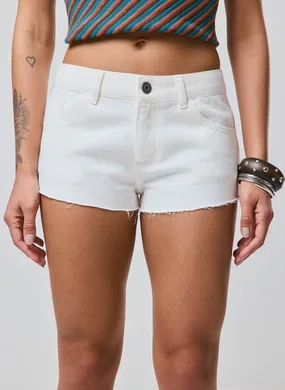 Micro Short Jeans Barra Desfiada