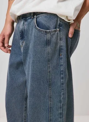 Calça Jeans Relaxed Wide Leg