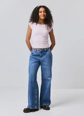 Calça Jeans Circular Wide Leg